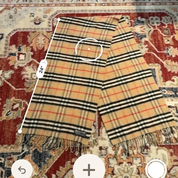 Vintage Burberry “Burberry’s” Cashmere & Wool Scarf 48 Inches Tan Nova Check - Picture 4 of 5